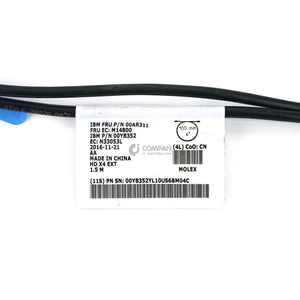 00AR311 IBM MINI SAS HD 12G CABLE 1.5M 00Y8352